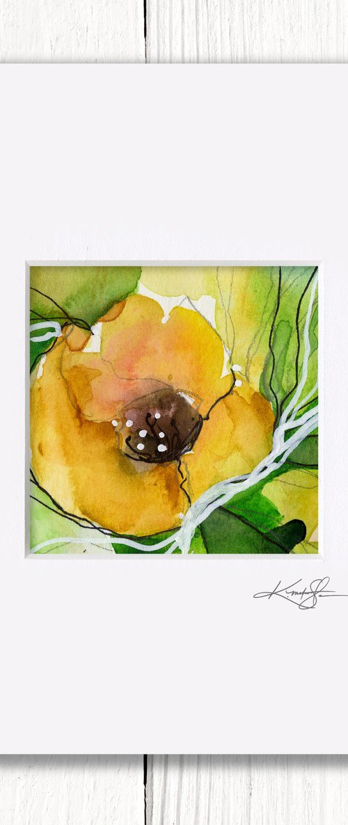 Little Dreams 31 - Small Floral Painting by Kathy Morton Stanion by Kathy Morton Stanion