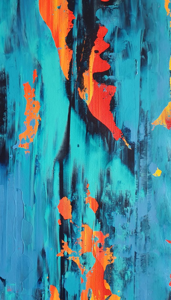 Wash away the pain- XXL abstract painting