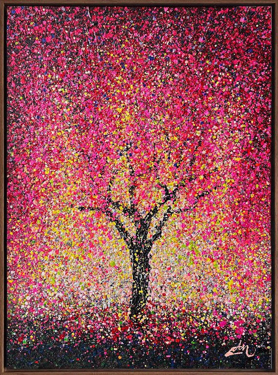 Pink Serenity - framed