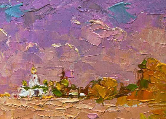 A church can be seen