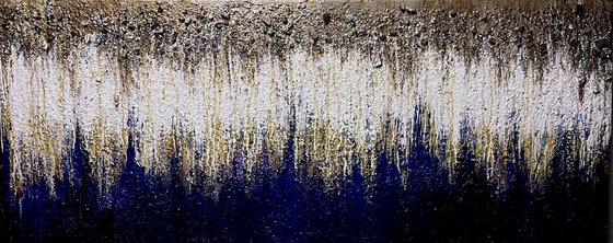 Strange dreams abstract glass glitter textured painting mixed media art