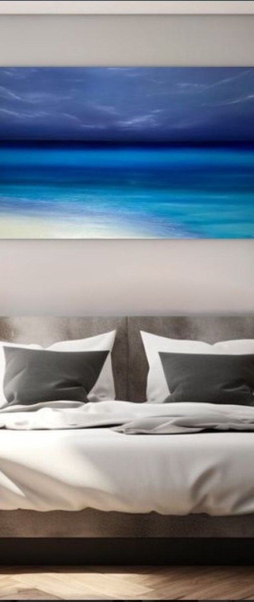Turquoise ocean, waves by Nataliia Krykun