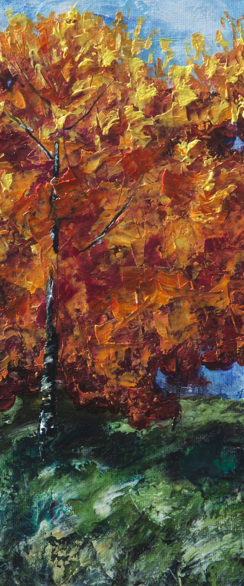 Aspen Grove (Palette Knife) by Lena Owens at OLena Art
