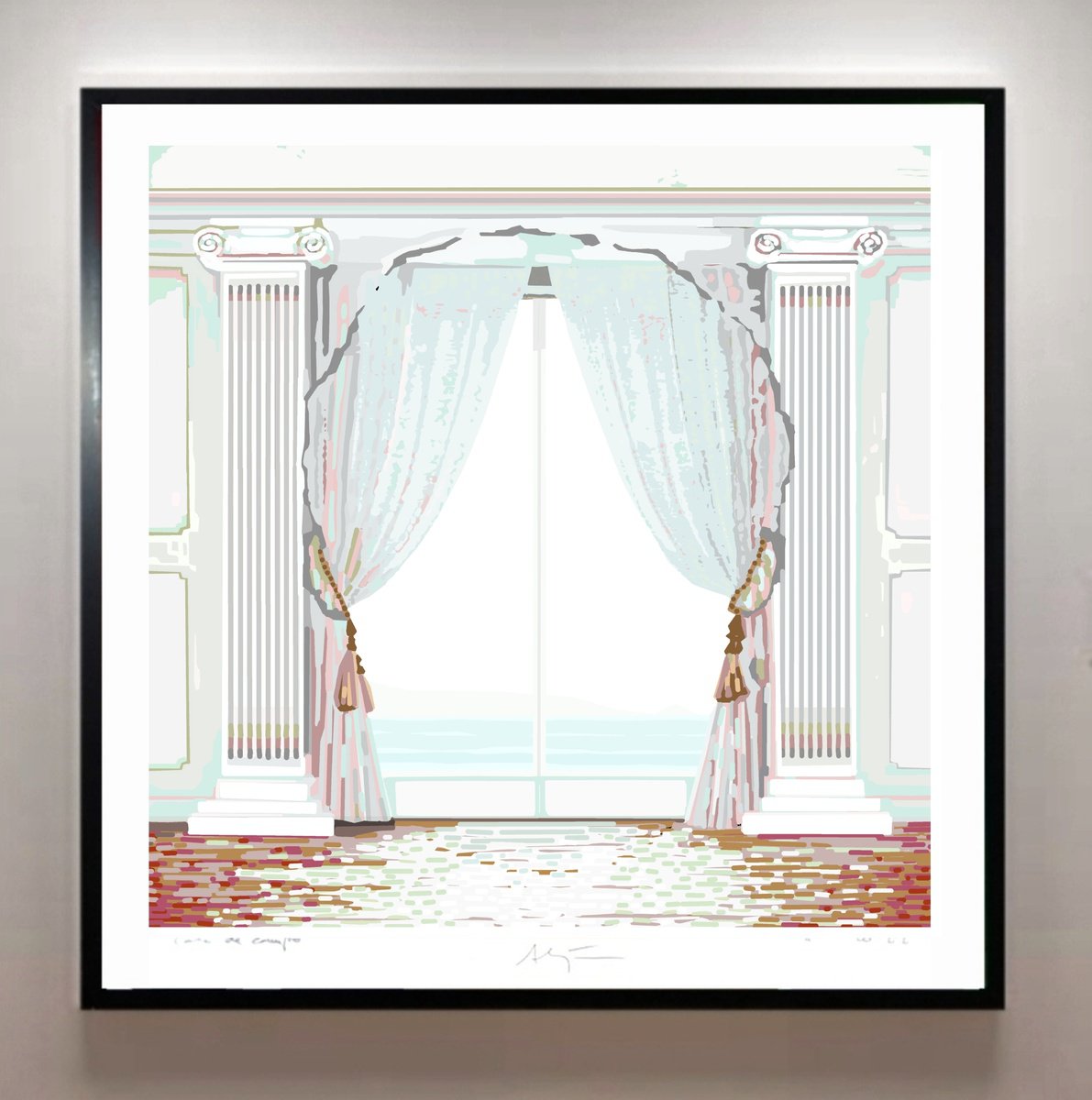 Urban And Pop Cityscapes Giclee Print By Alejos, 17 X 17, Maria, Original Artwork