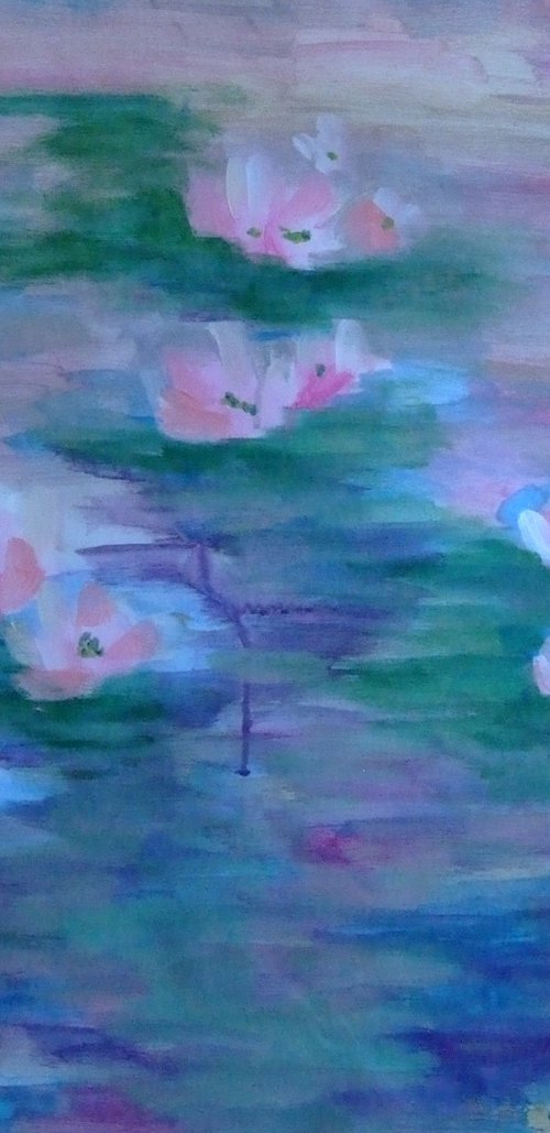 Quiet Pond - Inspired by Monet #27 by Marina Krylova