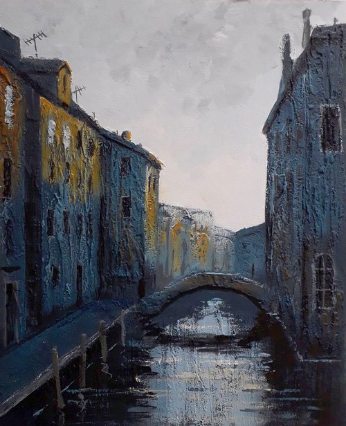 Treasure of time. Wall art. Venice's wet morning by Alexander Zhilyaev