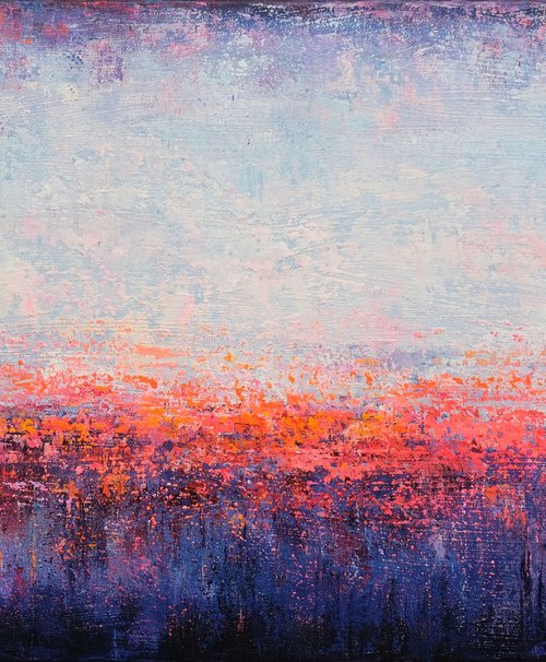 Abstract Sunset Landscape XV by Behshad Arjomandi
