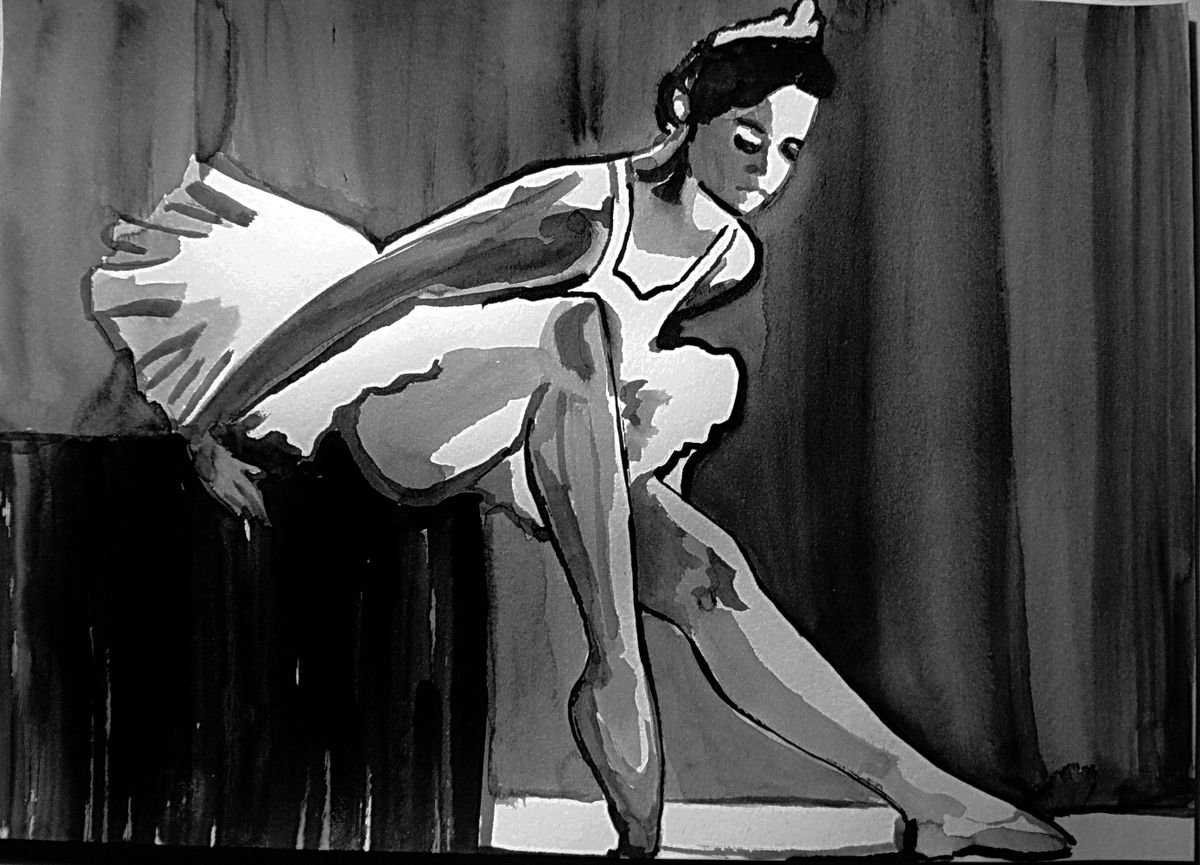 Ballerina 23 / 29.7 x 21 cm by Alexandra Djokic