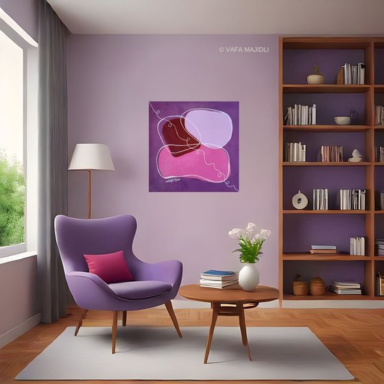 Zen. Stones of Purple Nature