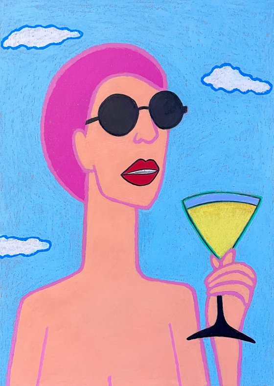 Madame with cocktail