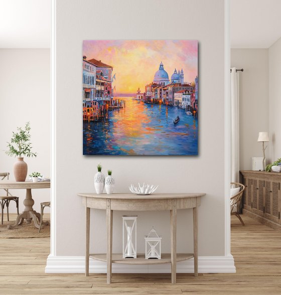 Sunset over the Grand Canal, Venice