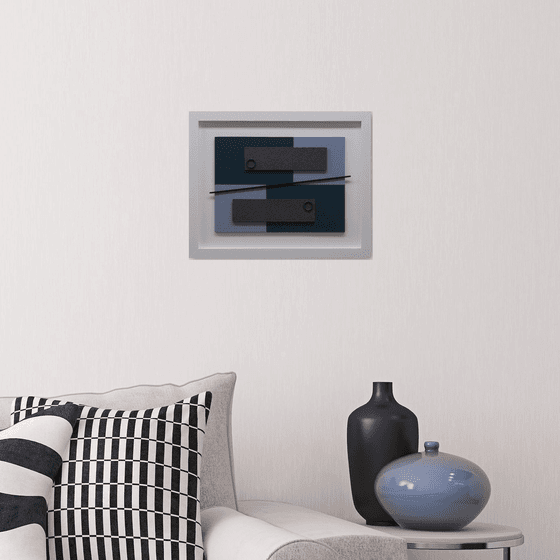 Tempo- 3D Modern Abstract Painting / Collage / Construction