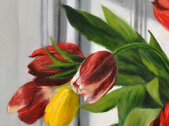 Red, Yellow and Purple Tulips (II)