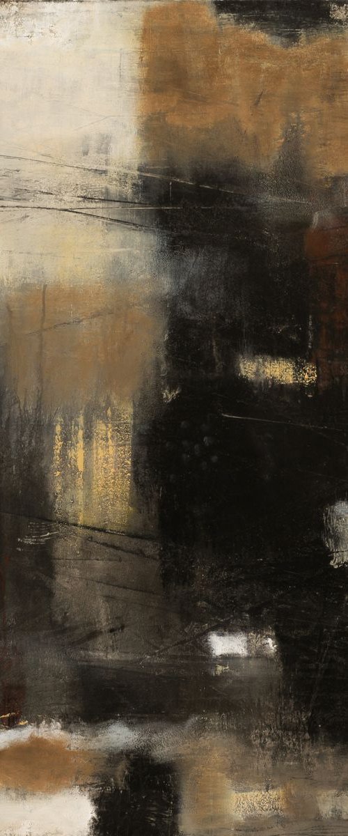 Wabi-Sabi 48x48" Oil on canvas by Bo Kravchenko by Bo Kravchenko