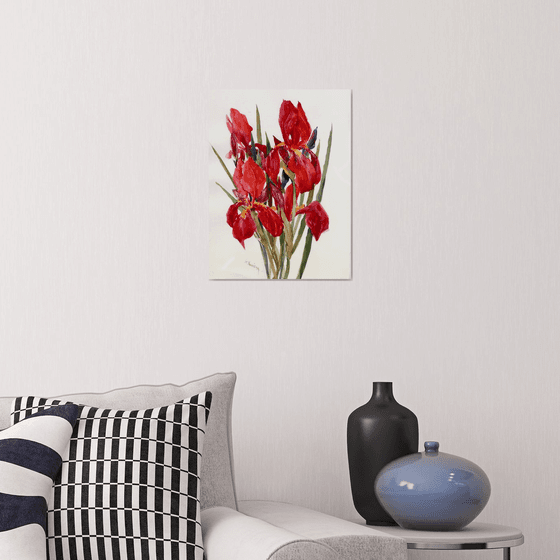 Red Irises