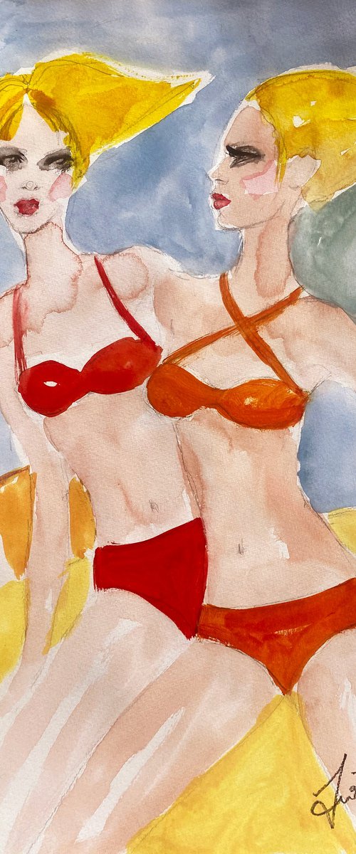 Bondi beach babes by Fiona Maclean