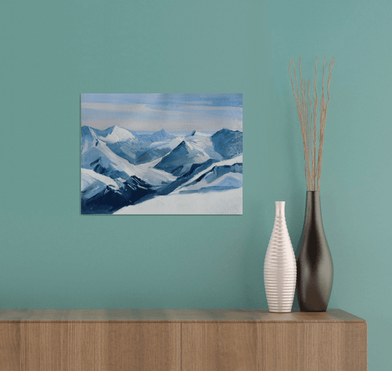 Winter Mountains Winter Painting Art Fine Art Landscape