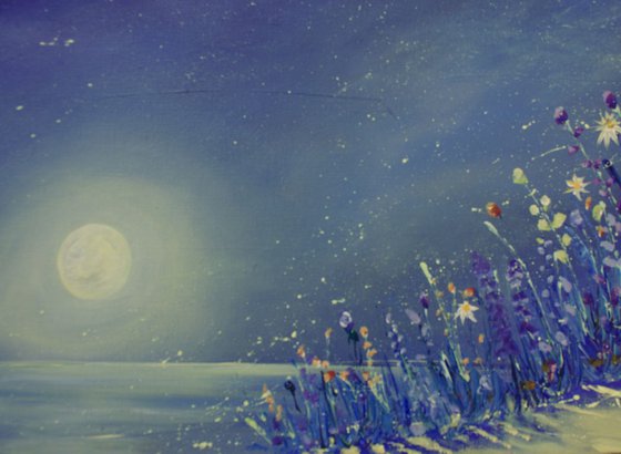 Shimmering Moonlight **Very long painting**