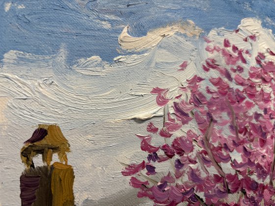 Blossoming Trees and Windmill