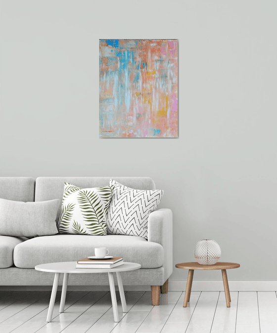 Streak - Original Modern Abstract Art on Canvas Ready To Hang