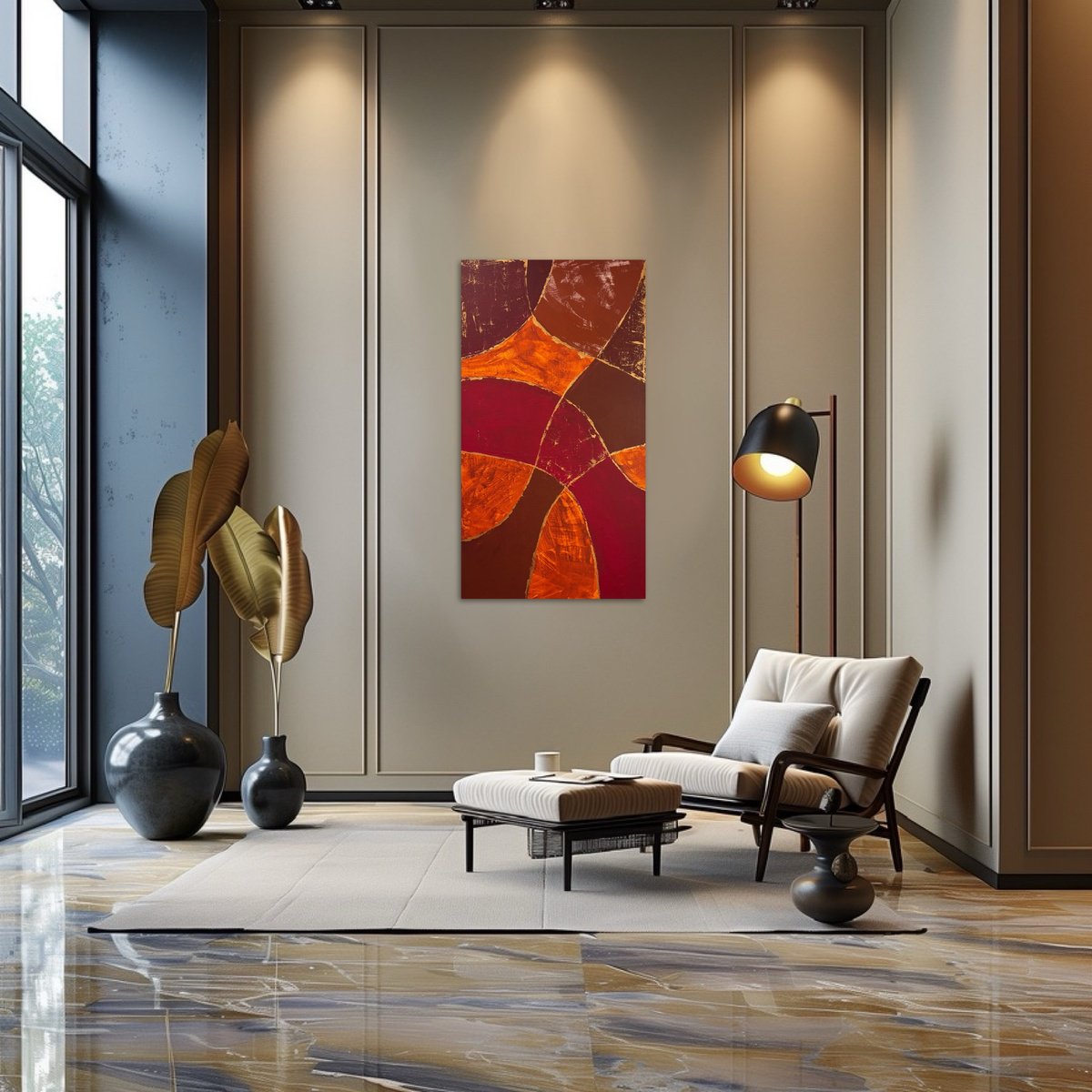 Gilded Currents 60X90?2 Cm By Exclusive Arts, 20 X 35, Artwork For Sale On Artfinder