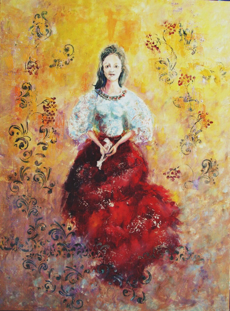 Viburnum Ornament By Tetiana Pchelnykova, 24 X 31, Artwork For Sale On Artfinder