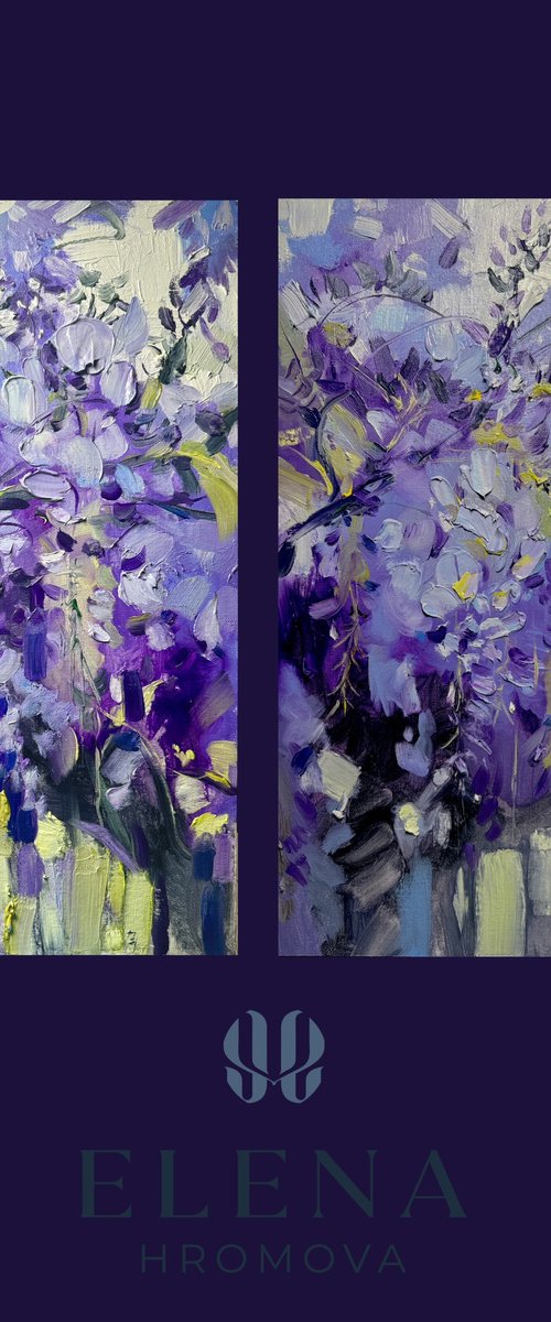 Spring wisteria by Olena Hromova