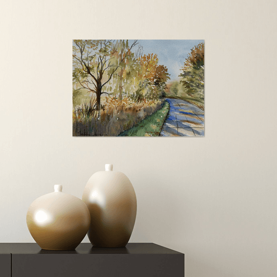 A sunny autumn day in Urbach