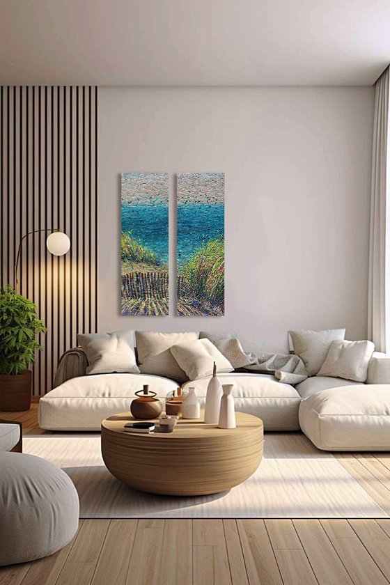 Salt & Stillness - Diptych
