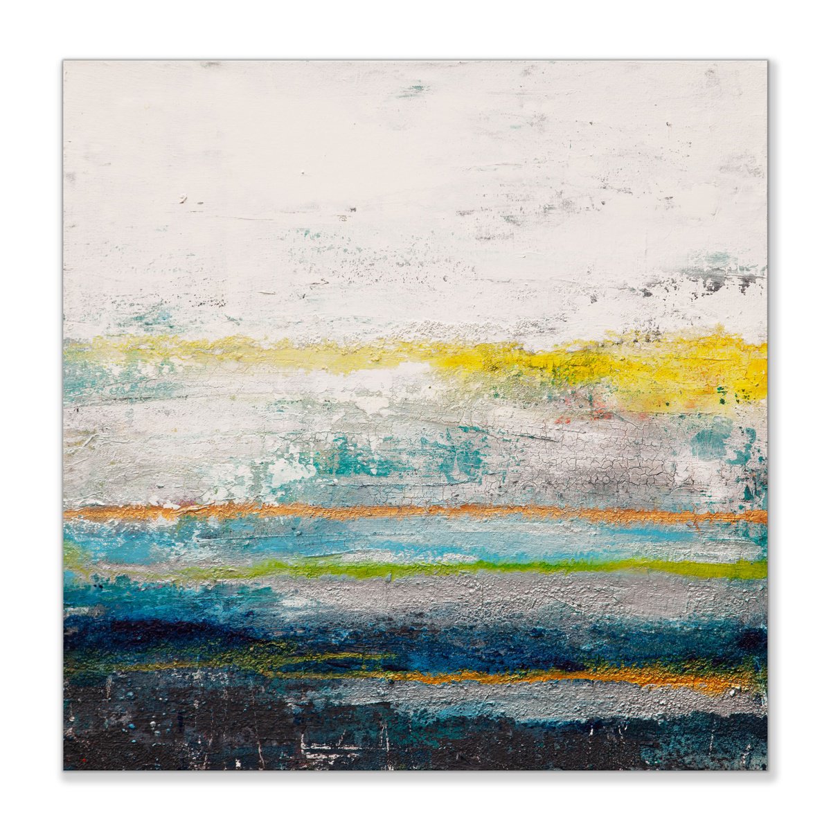 Abstract Painting By Hilary Winfield, 24 X 24, Composite 2, Original Artwork