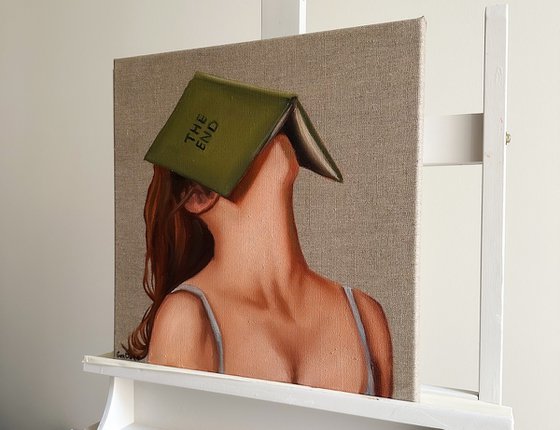 Redhead Girl with Book