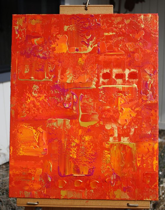 Red Yellow Gold Abstract Concept II