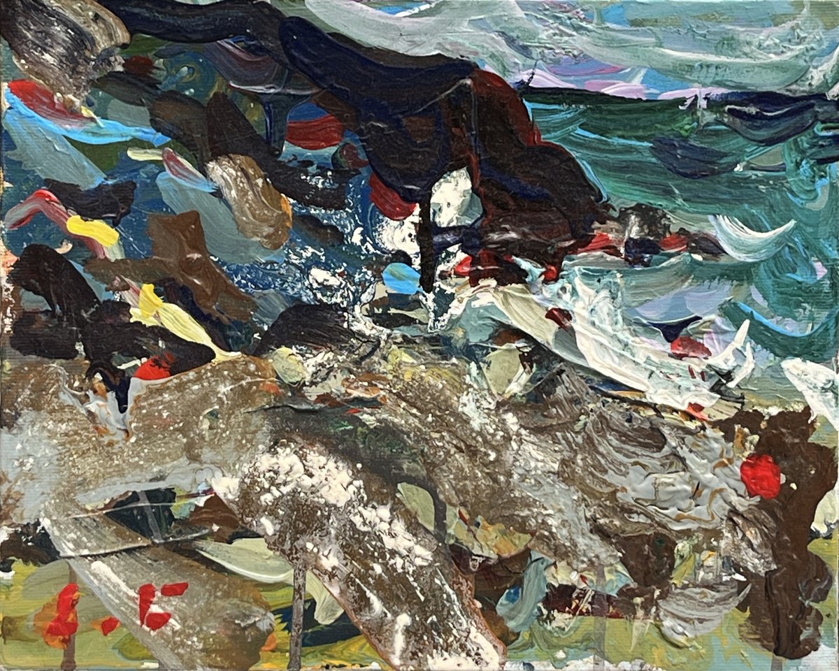 Sea By Eduard Belsky, 12 X 9, Artwork For Sale On Artfinder