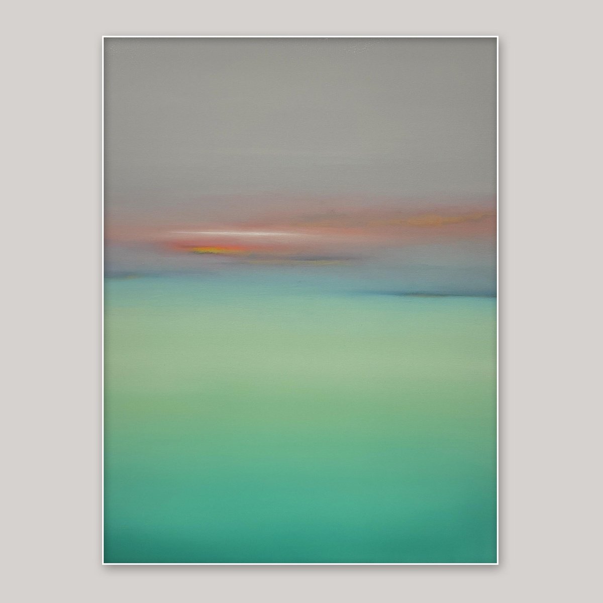 Surrealistic Landscape Oil Painting By Larissa Uvarova, 24 X 31", Deep Inside #26, Original Artwork