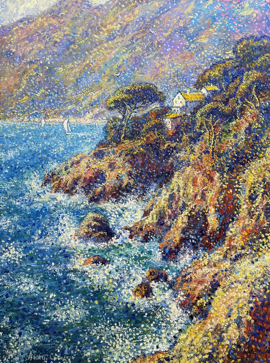 Radiant Amalfi Coast By Andrii Chebotaru, 37 X 49, Artwork For Sale On Artfinder
