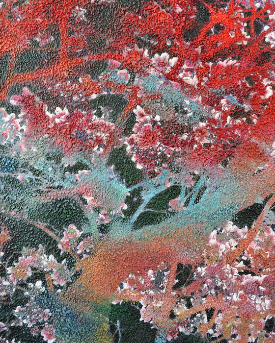 Green &amp; Coral Magnolia