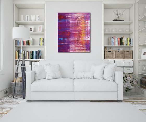120x100 cm Original abstract painting Abstract oil painting Abstract landscape