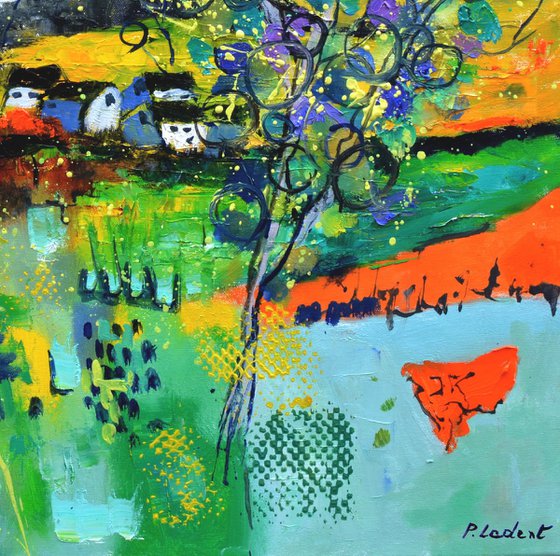 Phantasy colourful landscape
