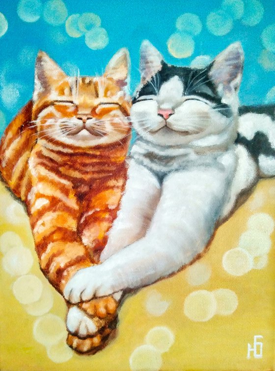 Cats in love