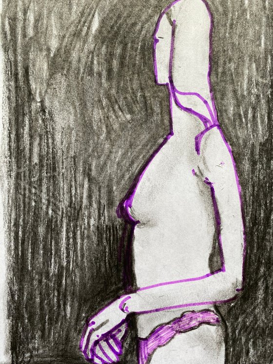 Girl in violet