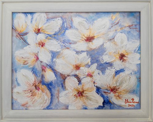 Silk magnolias (2024) by Elena Parau