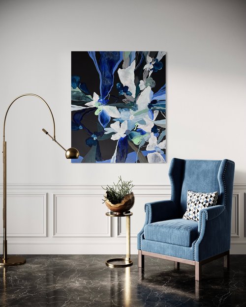 Blue orchids by Maria Esmar