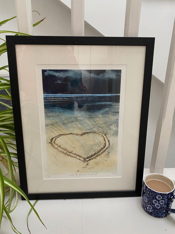 I Left My Heart In The Sand II (Bamburgh Beach) FRAMED