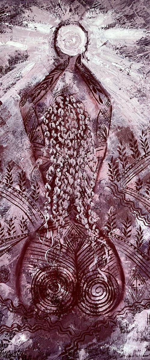 Woman Nude Original Painting by Halyna Kirichenko