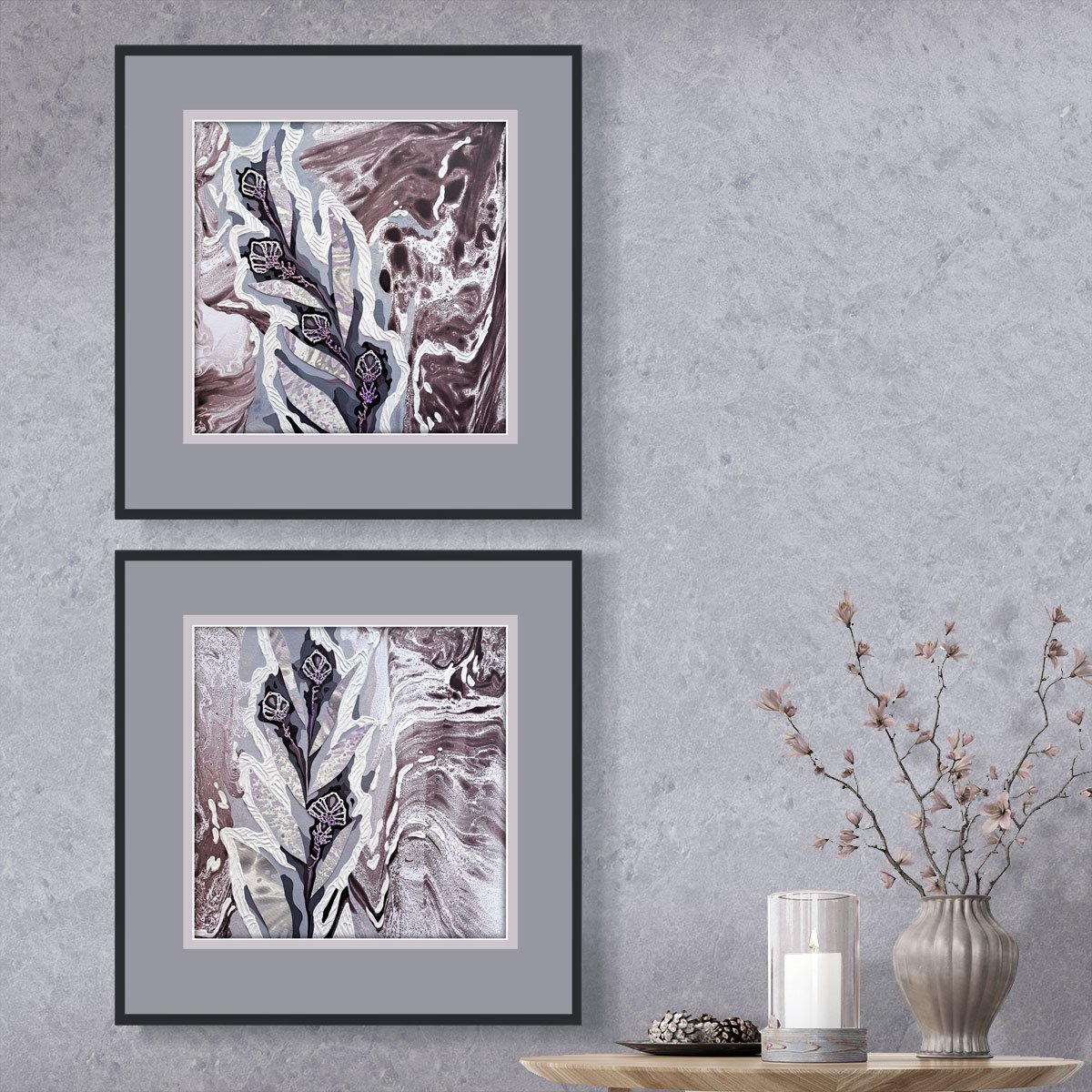 Exquisite Tropics, Set Of 2 By Mariia Raskin, 20 X 10, Artwork For Sale On Artfinder