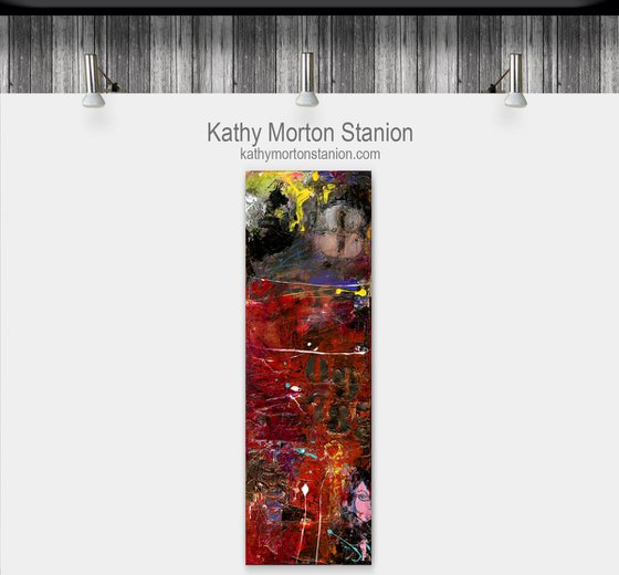 Beauty Is In The Eye Of The Beholder  - Abstract Painting  by Kathy Morton Stanion