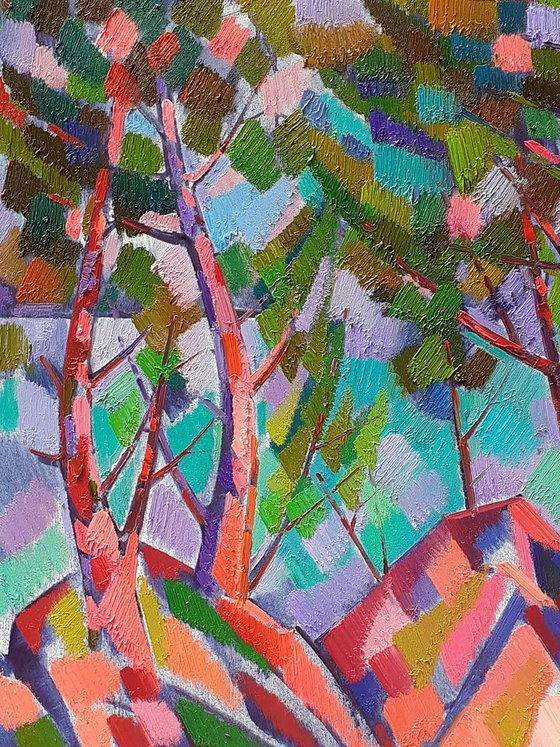 Trees among the rocks