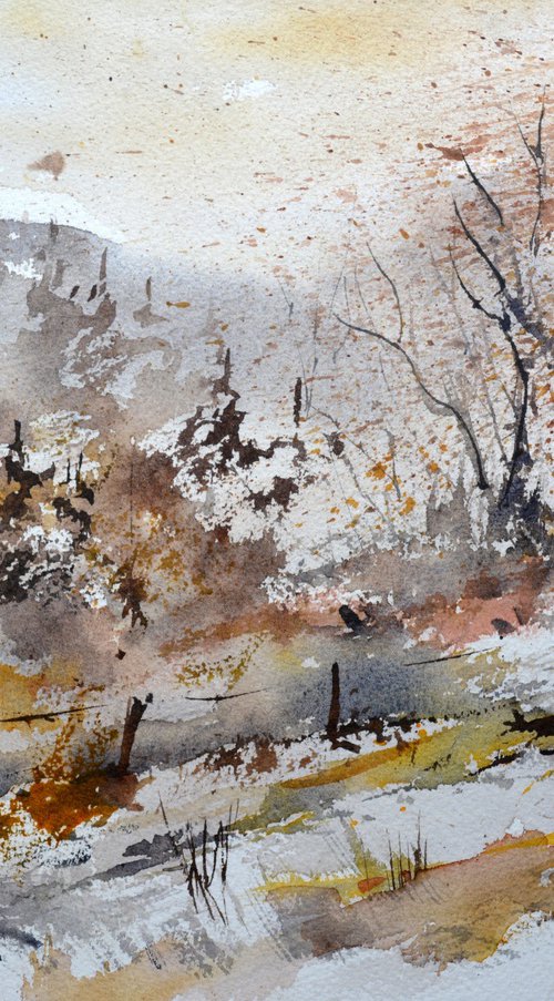 Autumn Beauty - watercolor by Pol Henry Ledent