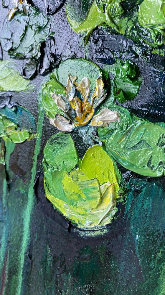 Water Lily Oil Painting