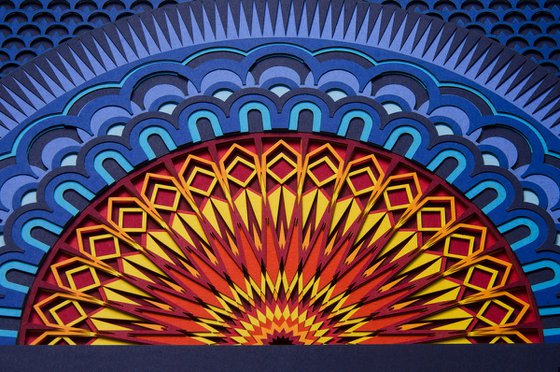 DAWN - Kaleidoscopic Mandala Art